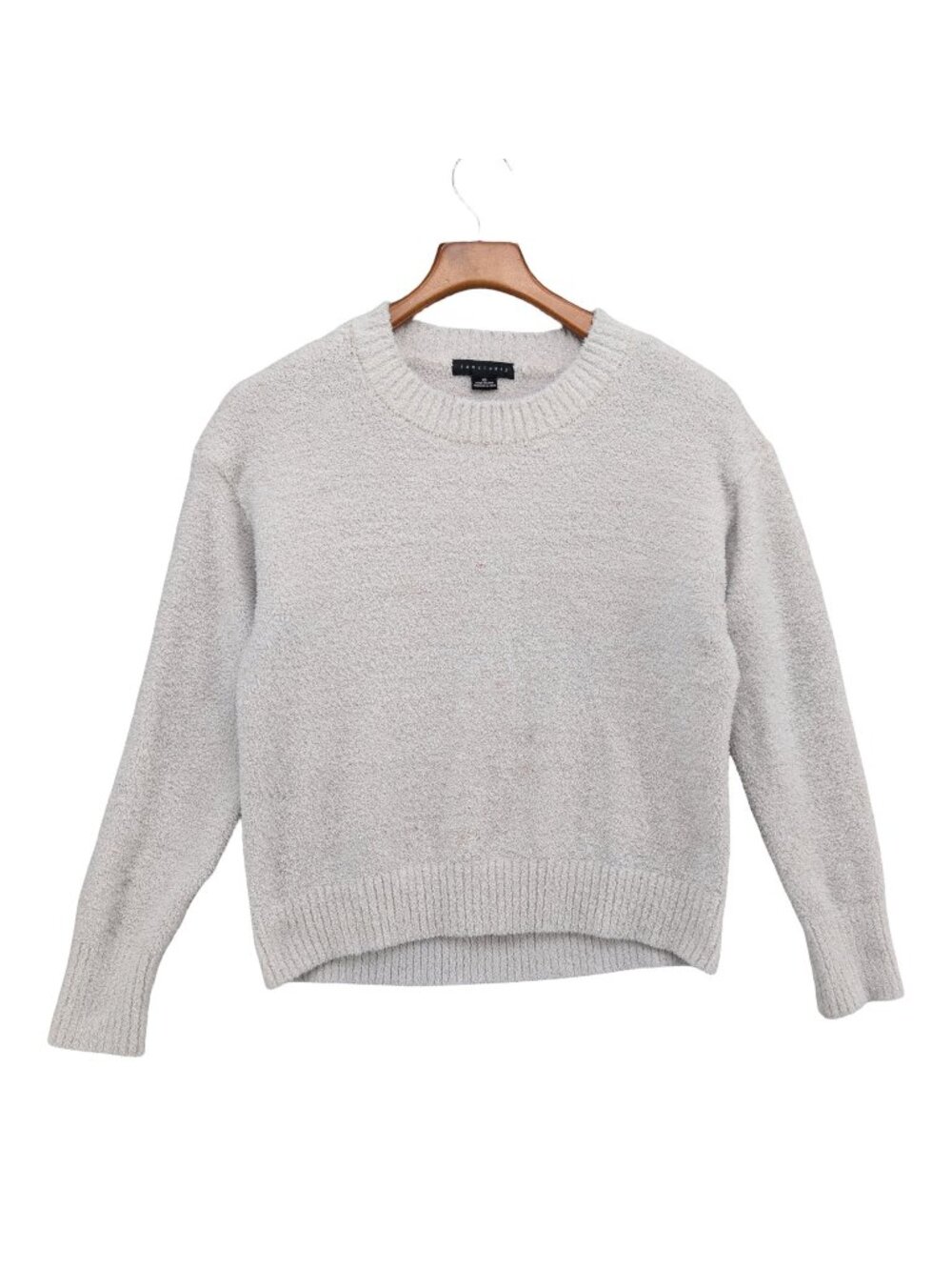 Sanctuary Terry Cloth Sweater Womens Oatmeal Beige Speckled Long Sleeve Size XS